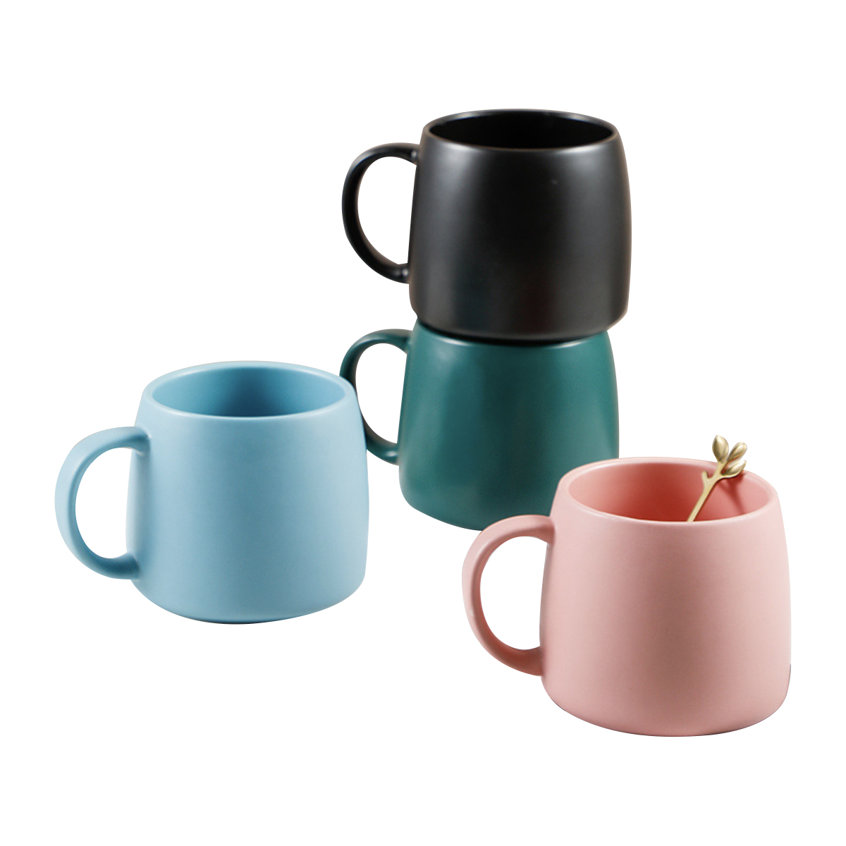 Minimalist Round Ceramic Mug (450ml)